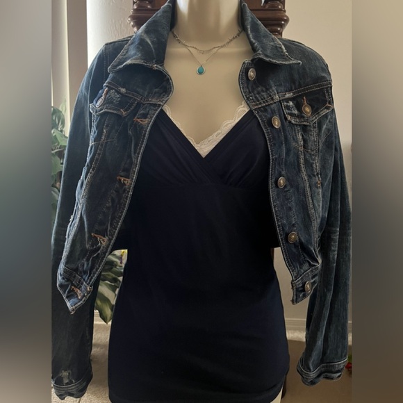 Beautiful Hollister 2000s empire waist babydoll top short sleeves❣️ - Picture 6 of 16